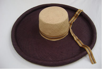 Sombrero rollo bicolor alon